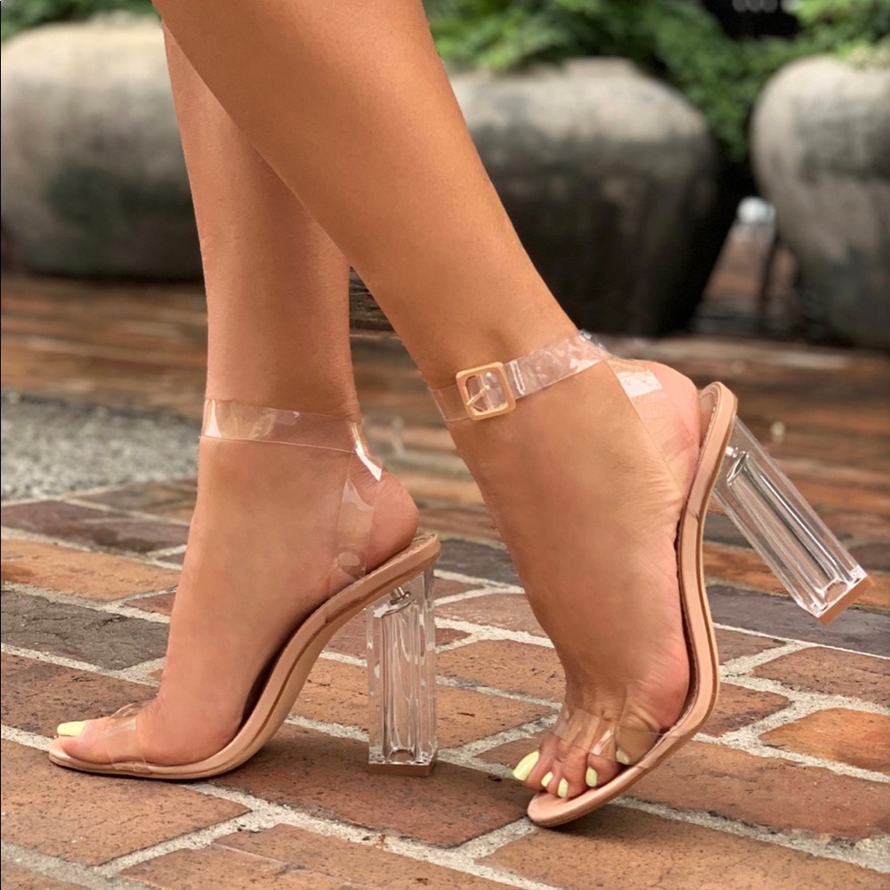 Clear heels